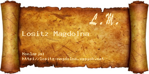 Lositz Magdolna névjegykártya