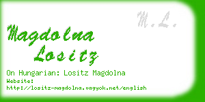 magdolna lositz business card